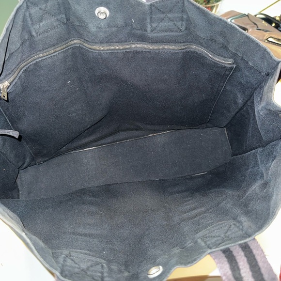 Hermes Authentic Large Size Navy Canvas Tote GUC - Picture 11 of 12